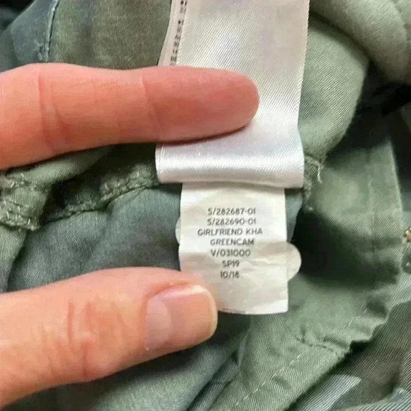 NWT GAP Camo Girlfriend Khaki Stretch Size 6 Mid Rise Green Camouflage Fall - Picture 10 of 12